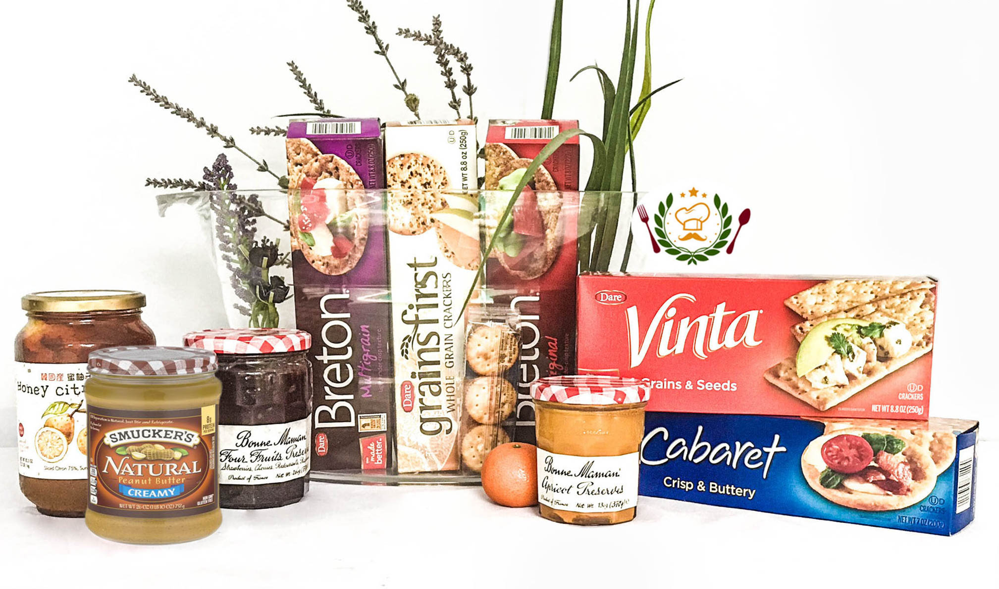 Crackers, Preserves, and Butter Spreads